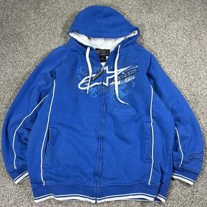 Alpinestars Ziup Hoodie Y2K Size XL Rare Waffle Lined Size Large Boxy Grail